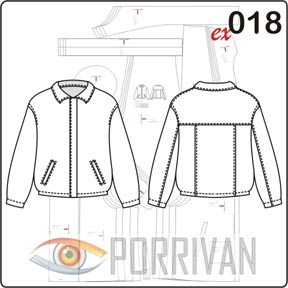 Базовая куртка А-силуэта. Инструкция по пошиву и печати выкроек